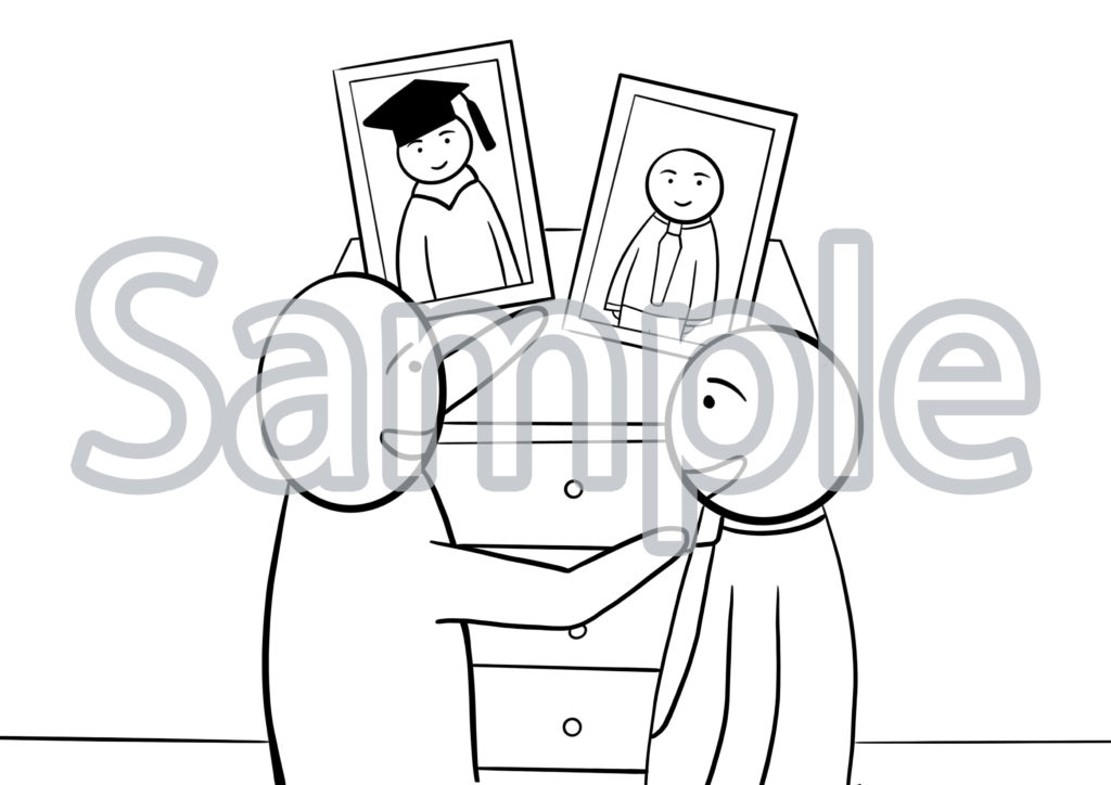 まま 日本語イラスト