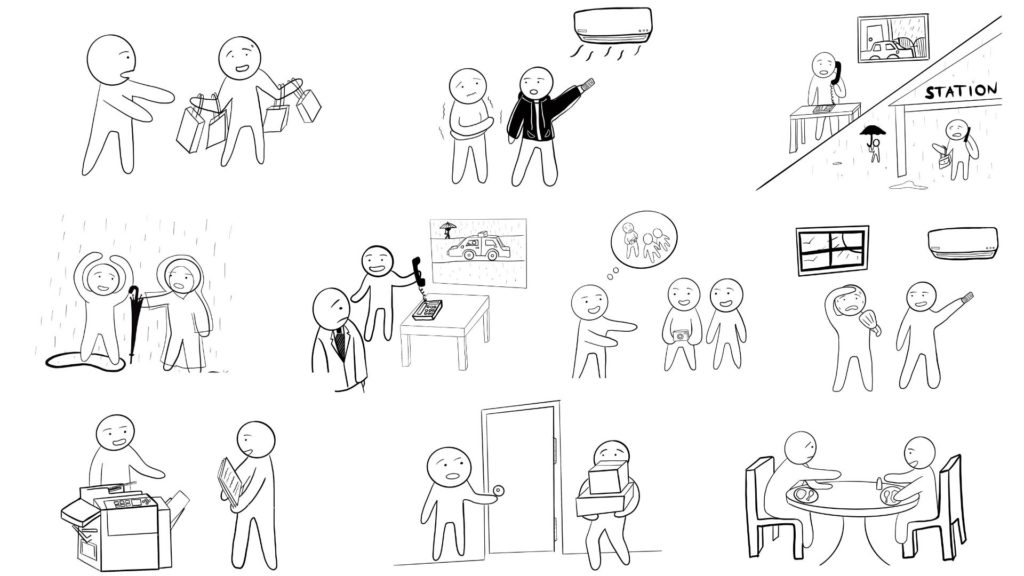 【日本語絵カード】「〜ましょうか」のイラストまとめ