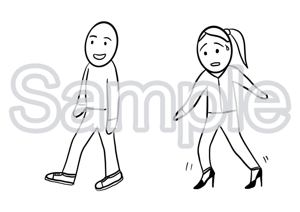 やすい にくい 日本語イラスト