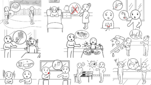 【日本語絵カード】「〜たほうがいい / 〜ないほうがいい」のイラストまとめ