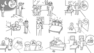 【日本語絵カード】「〜なさい」のイラストまとめ